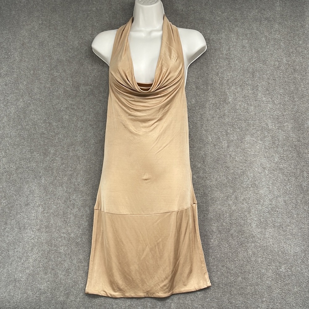 Guess gold mini club dress